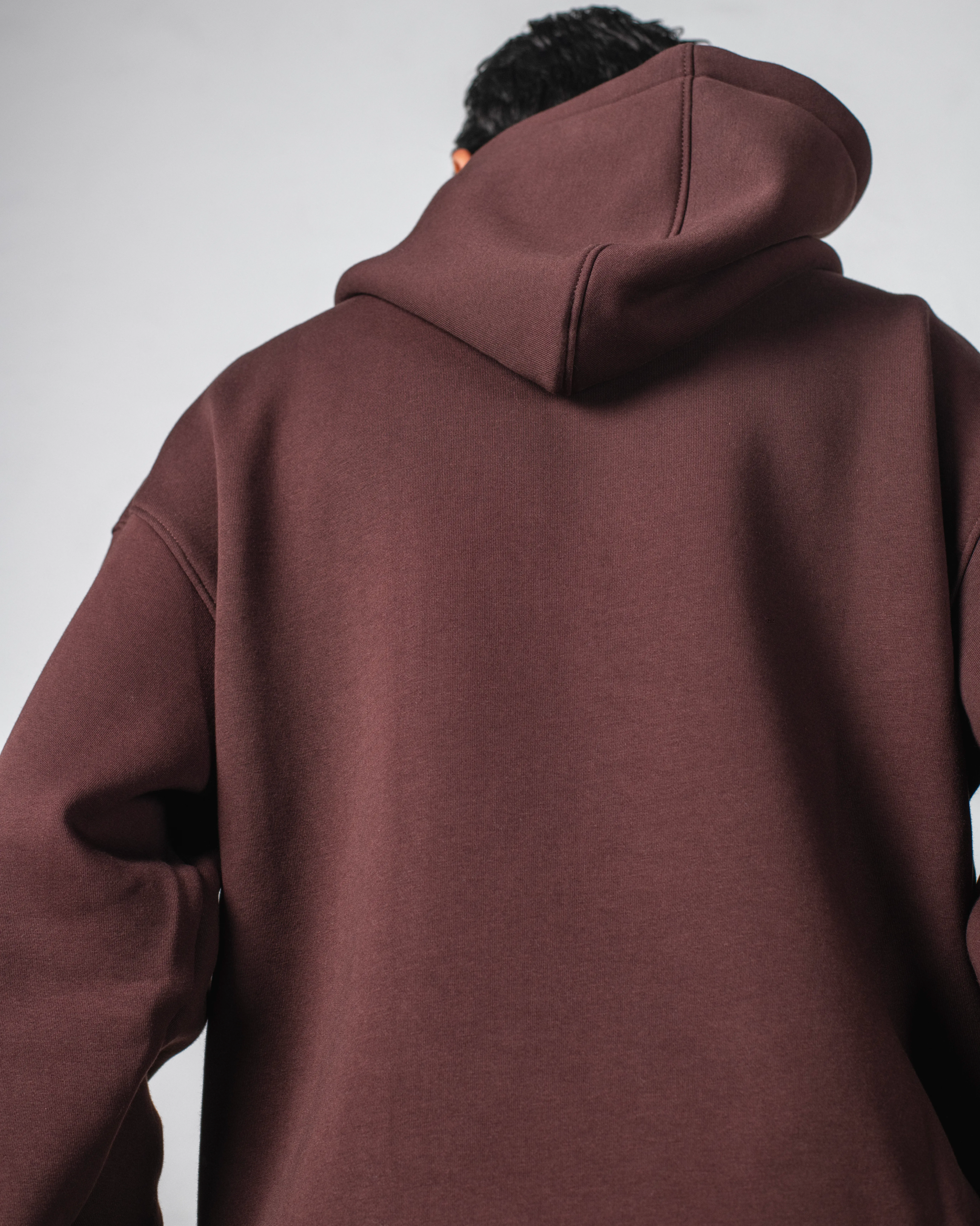 Fleece Brown Hoodie