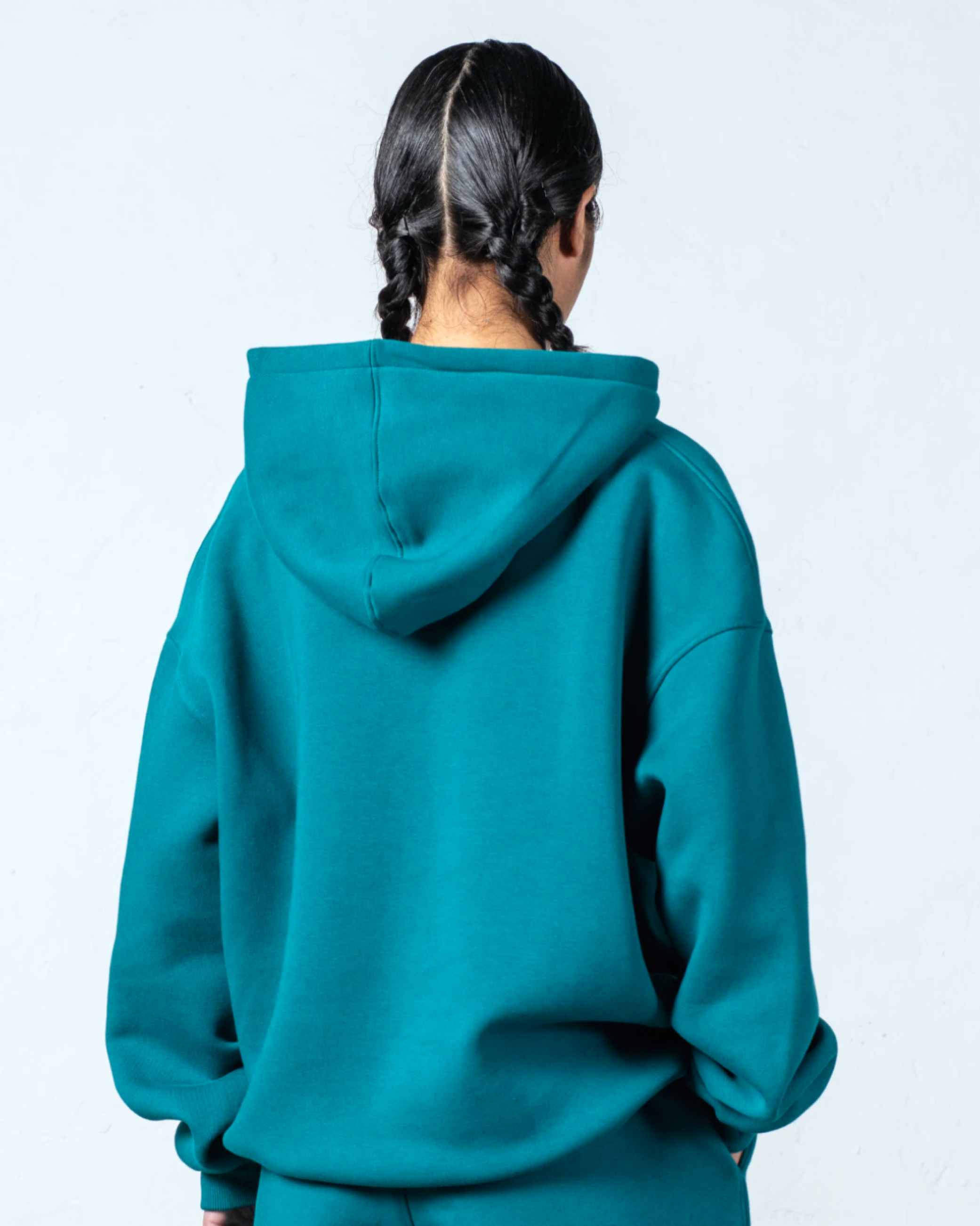 Fleece Petrol Hoodie