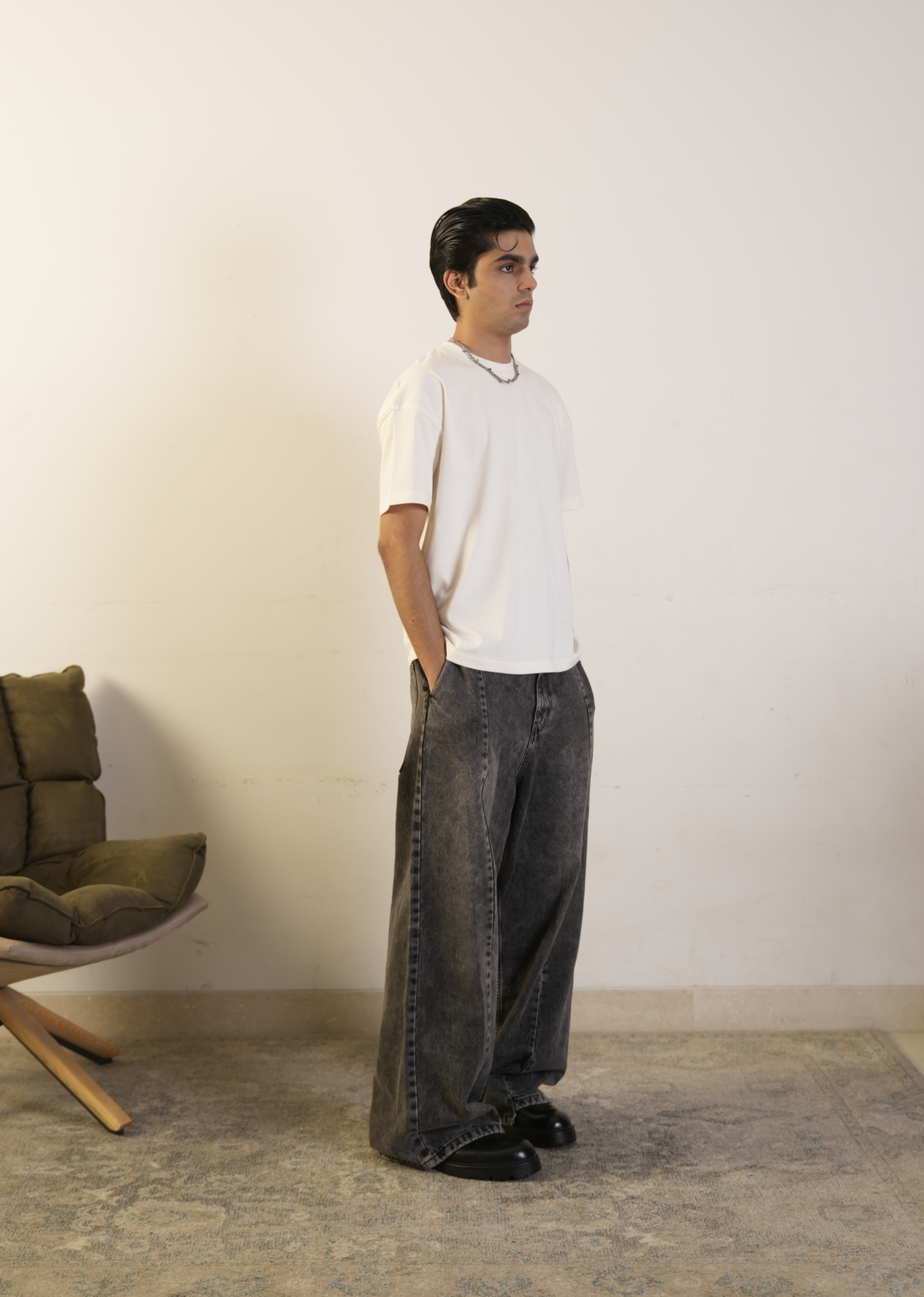 Signature Blank Tee - Off White