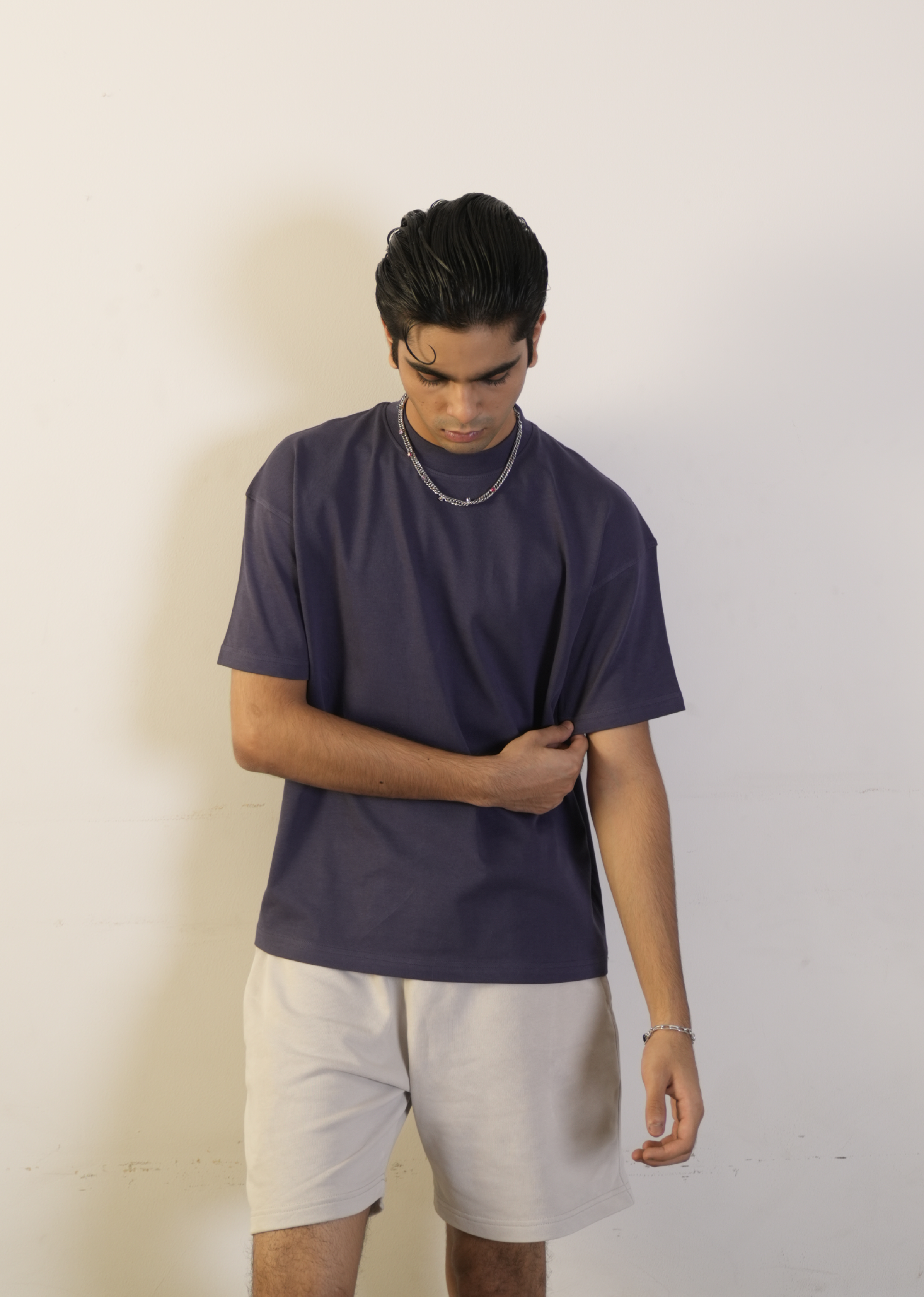 Signature Blank Tee - Navy Blue