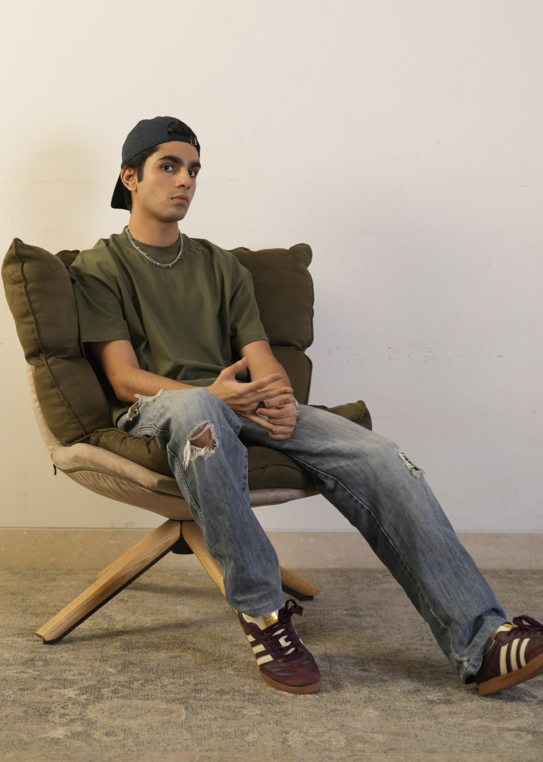 Signature Blank Tee - Olive Green