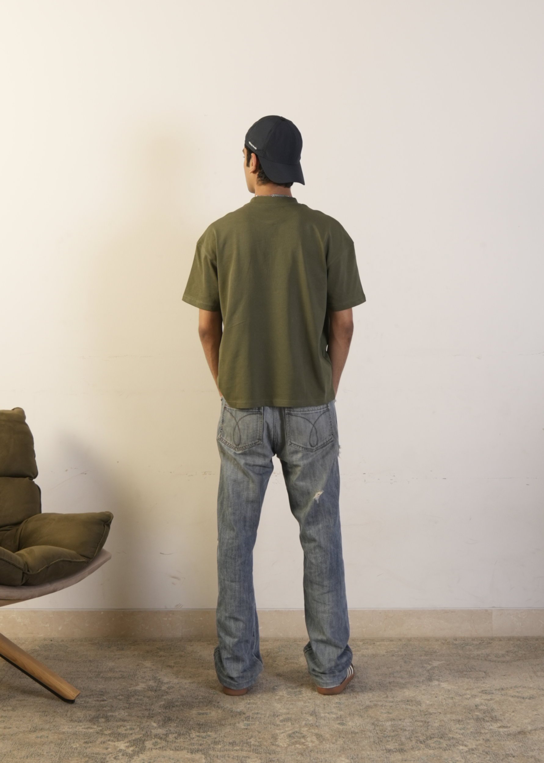 Signature Blank Tee - Olive Green