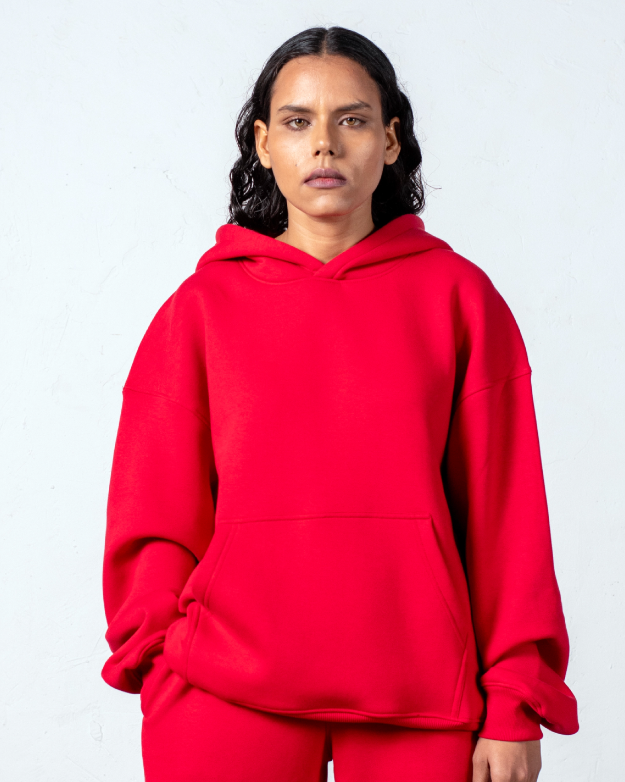 Fleece Red Hoodie