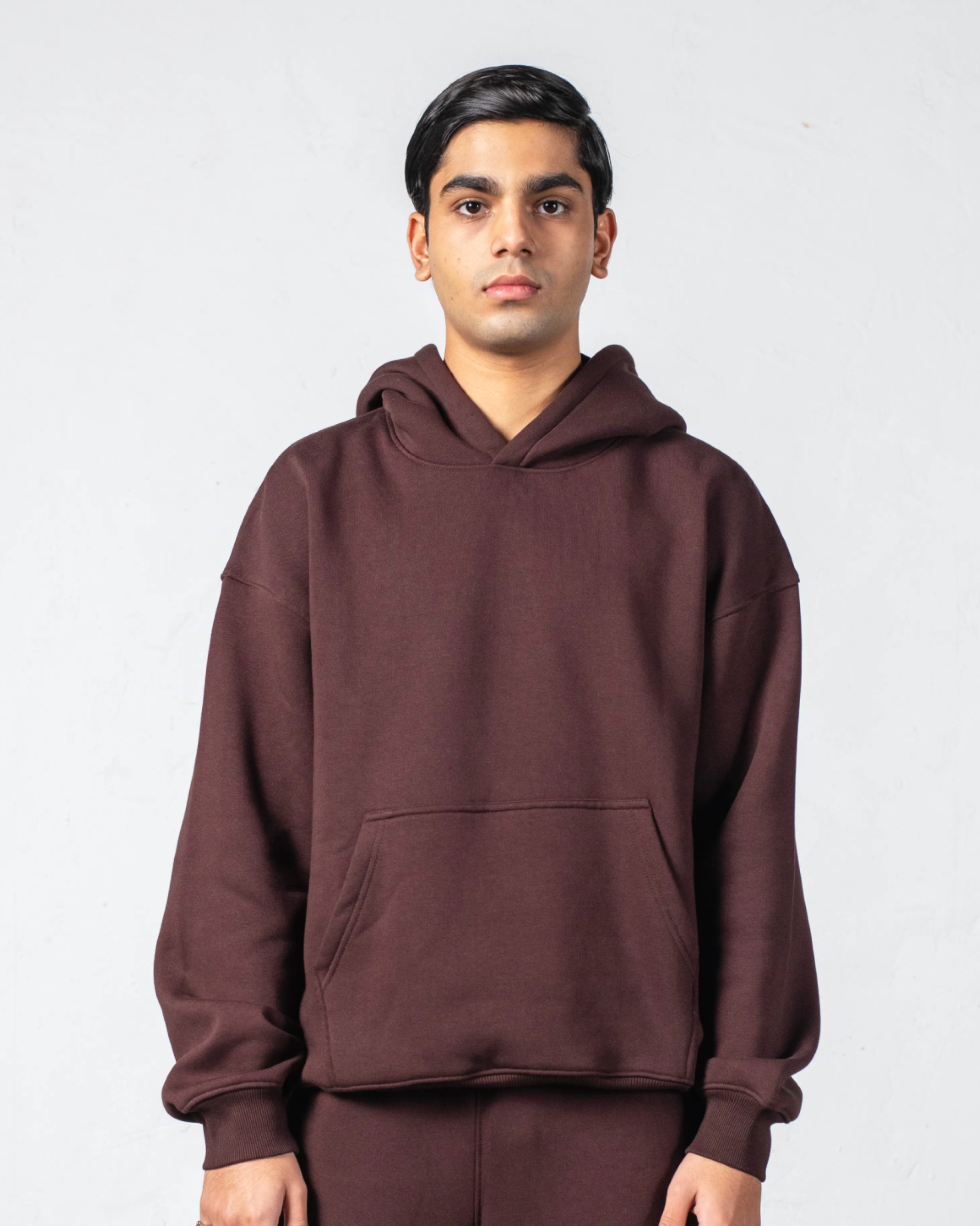 Fleece Brown Hoodie