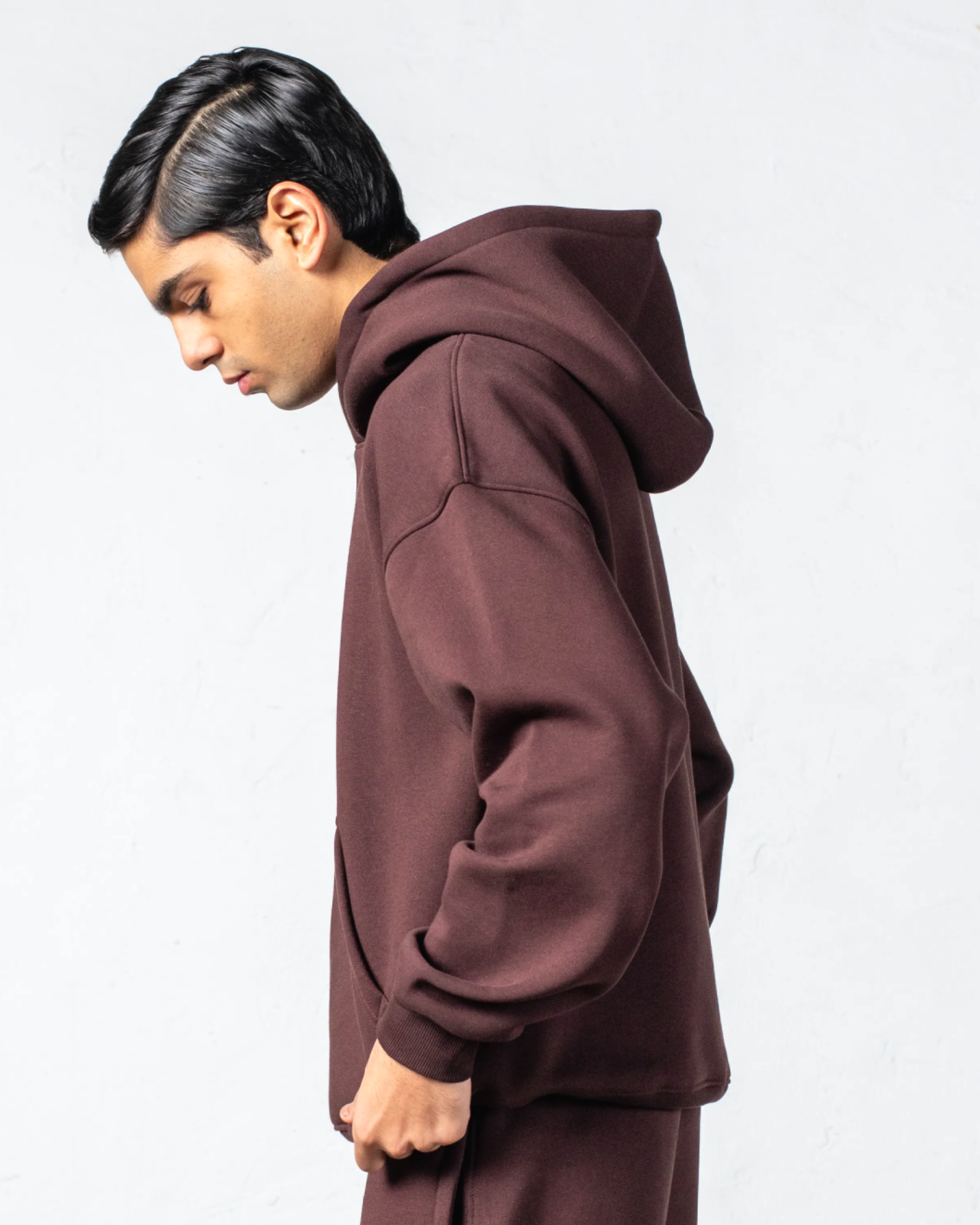 Fleece Brown Hoodie