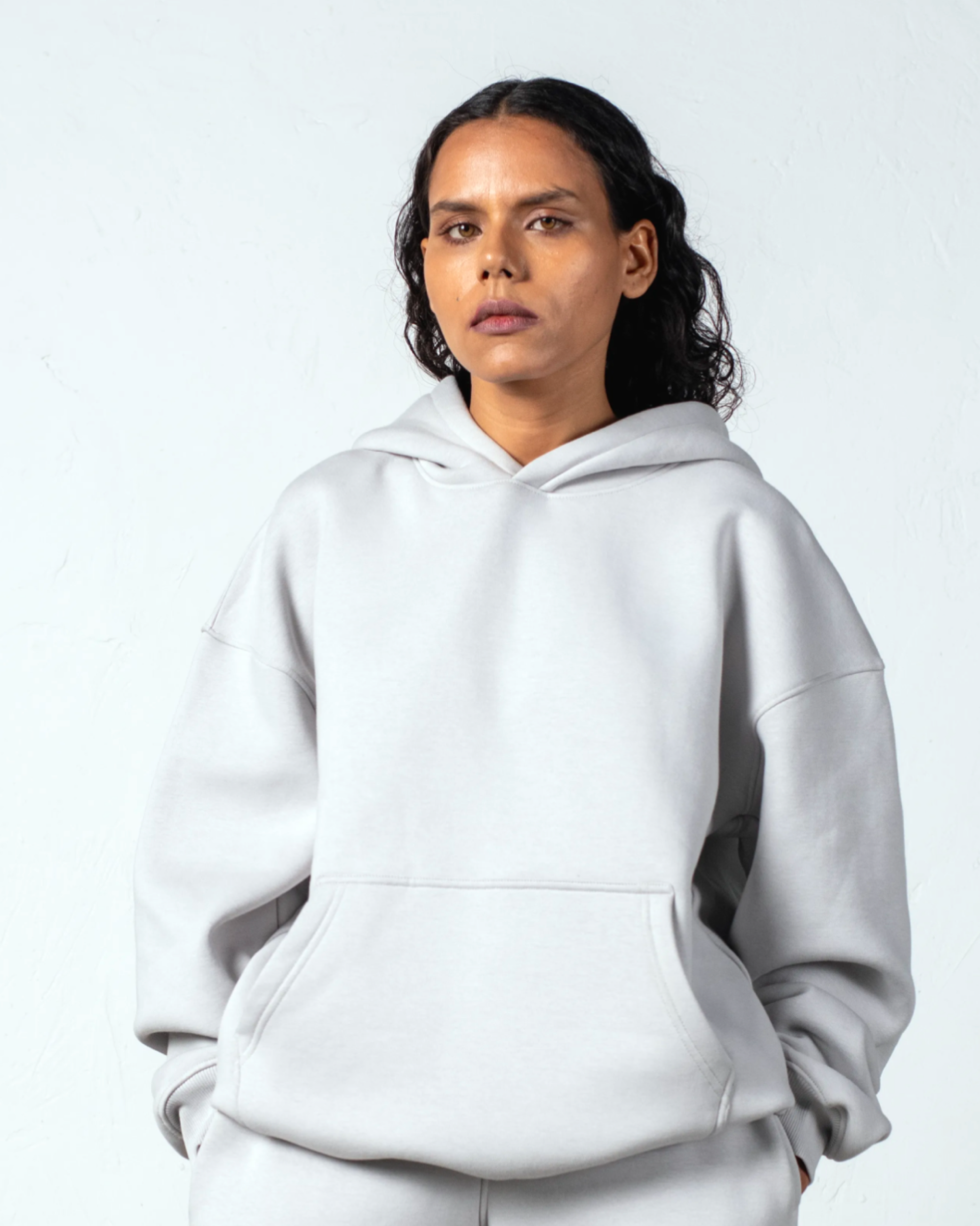 Fleece Grey Hoodie